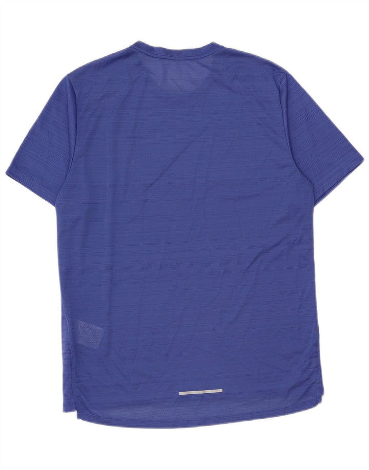 Camiseta Nike Dri Fit para hombre Top poliéster a rayas azul medio