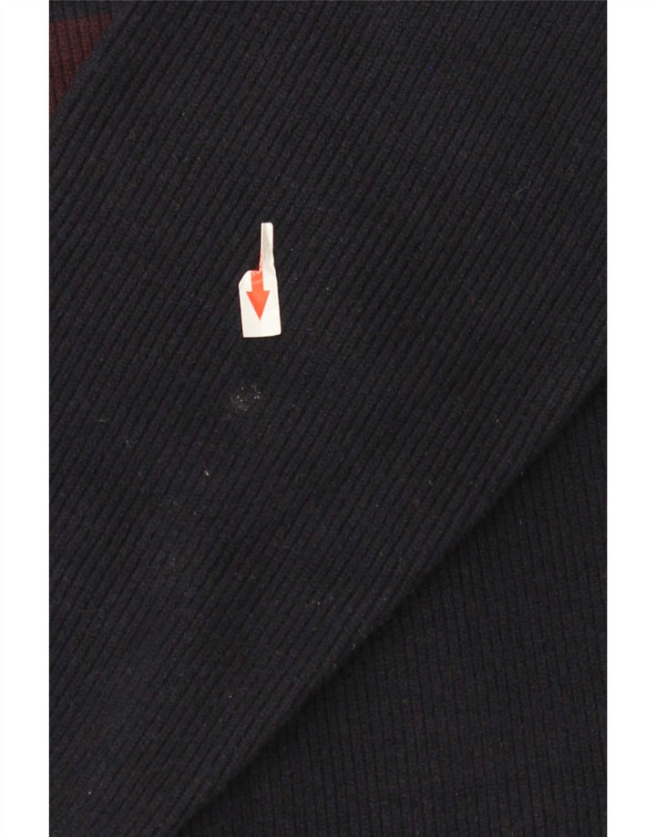 Marks & Spencer - Jersey de cuello redondo para hombre, poliéster, color azul marino medio