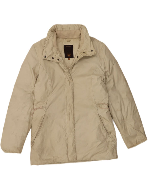 Chaqueta acolchada con capucha para mujer Gas UK 44 Large Beige Nylon