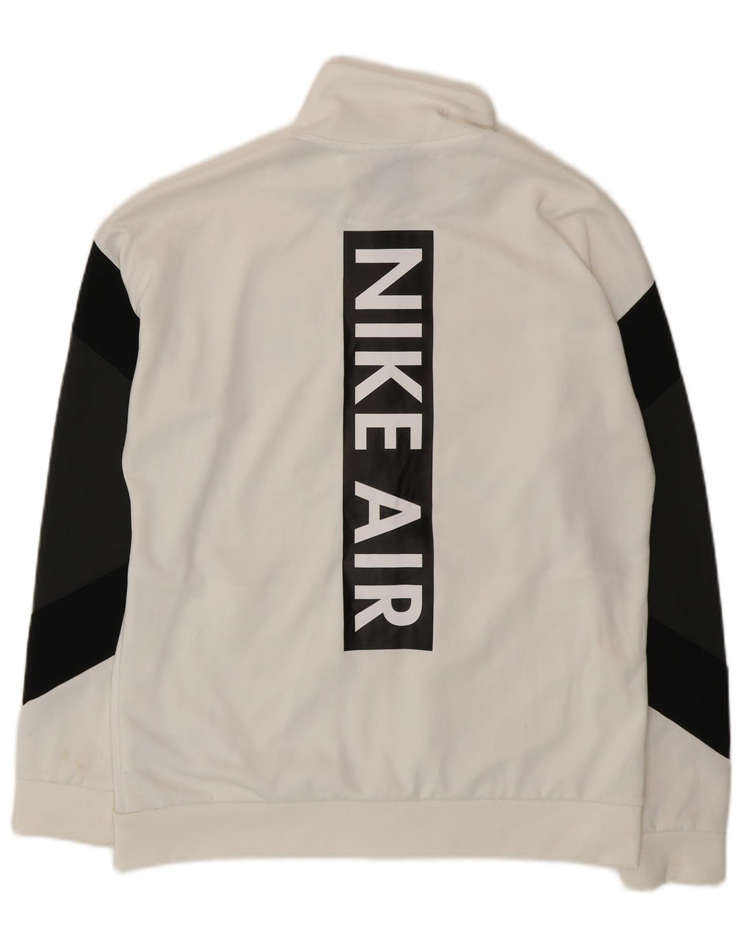 Nike - Chaqueta de chándal con gráfico para hombre, poliéster color block, color blanco medio