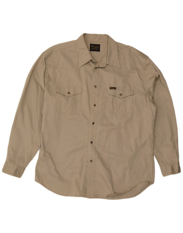 Wrangler Camisa Hombre 2XL Algodón Beige