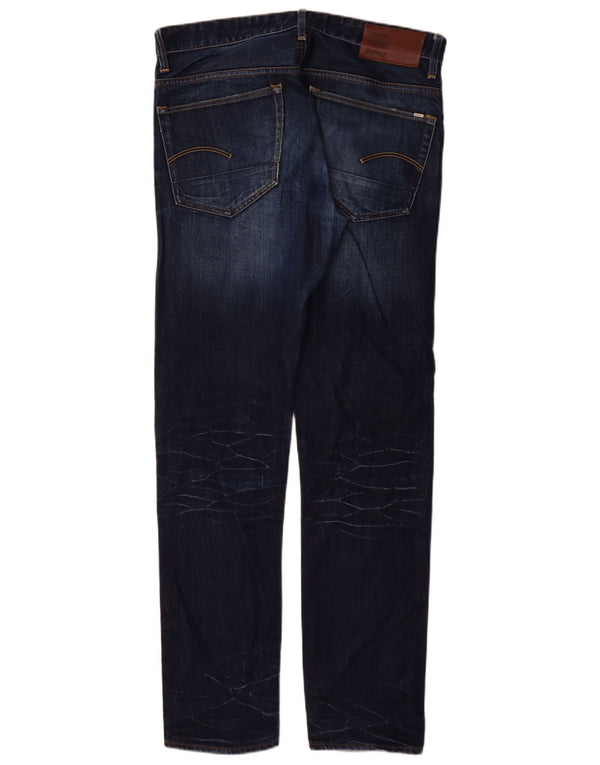 G-Star Hombre 3301 Slim Jeans W34 L34 Algodón Azul Marino