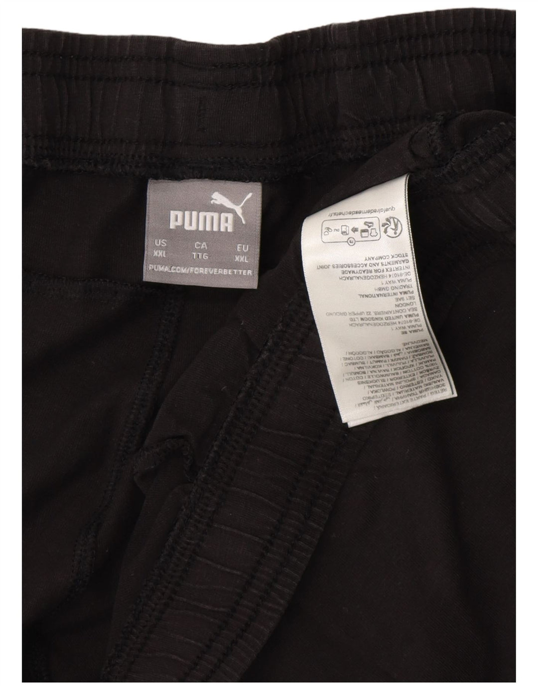 PUMA Pantalones cortos deportivos gráficos para hombre 2XL Algodón negro