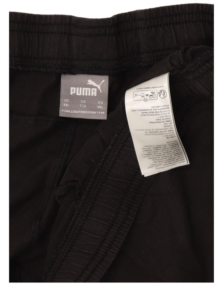 PUMA Pantalones cortos deportivos gráficos para hombre 2XL Algodón negro