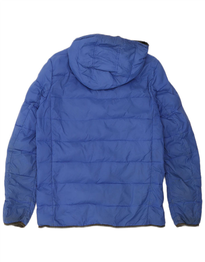 Armani Junior Chaqueta acolchada con capucha para niño 15-16 años Poliamida azul