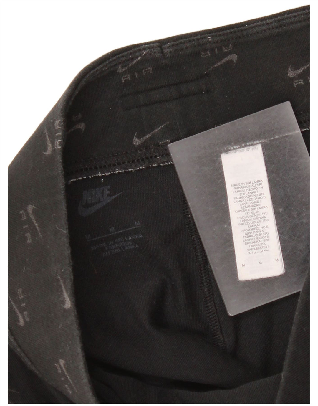 Nike - Leggings gráficos para mujer (talla 40), algodón negro mediano