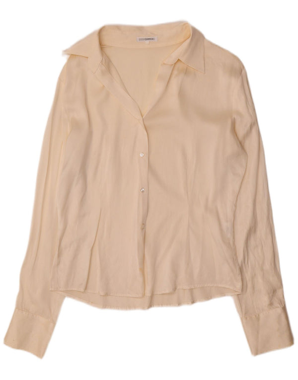 Naracamicie Blusa tipo camisa para mujer UK 46 Large Off White Silk