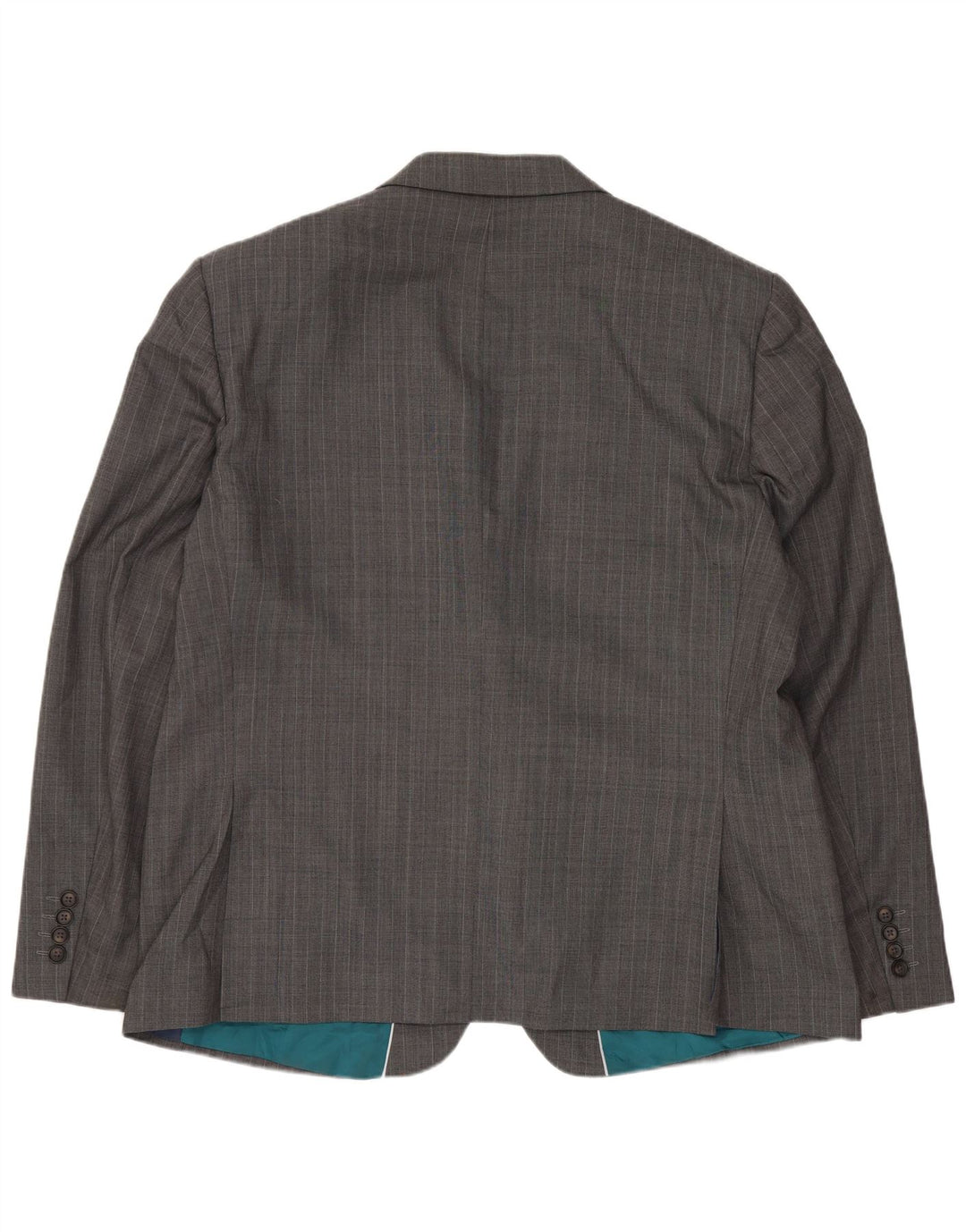 Marks & Spencer Chaqueta tipo blazer de 2 botones para hombre IT 56 3XL Lana gris a rayas