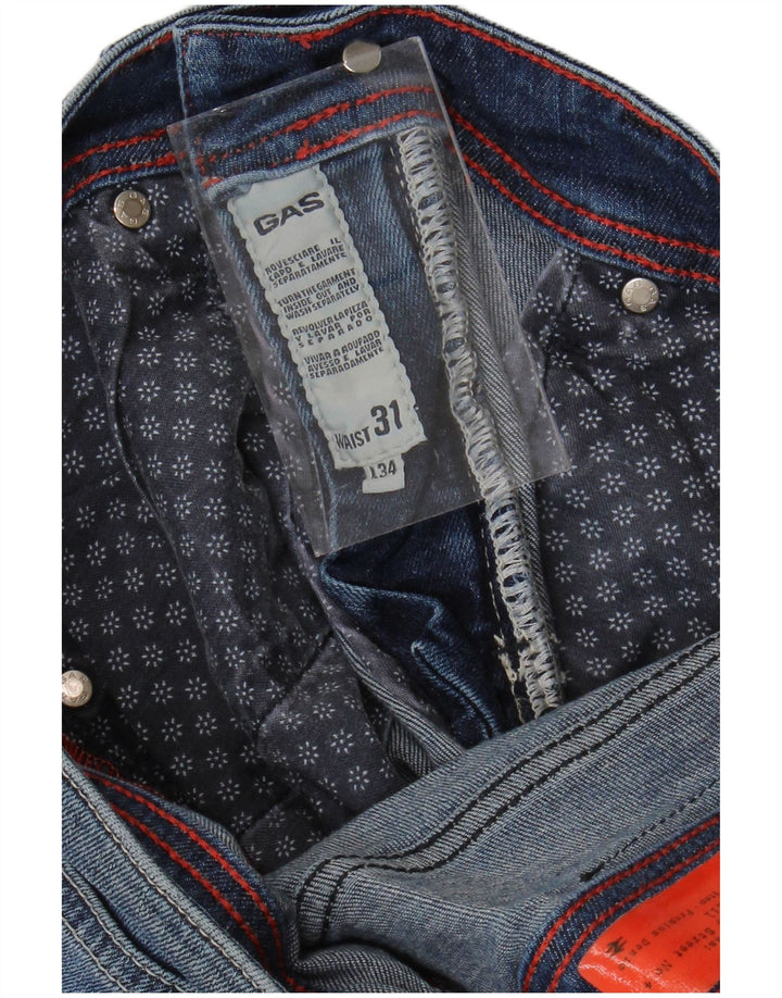 GAS Womens Distressed Skinny Jeans W31 L34 Blue
