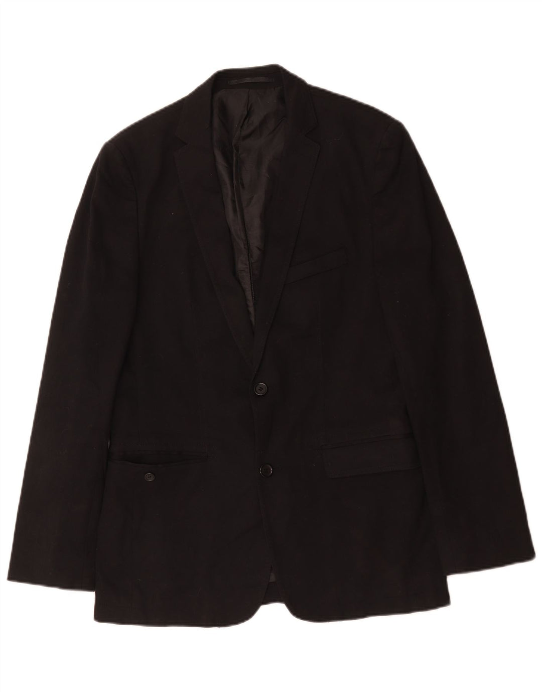 Zara Chaqueta Blazer De 2 Botones Para Hombre EU 50 Medium Viscosa Negra