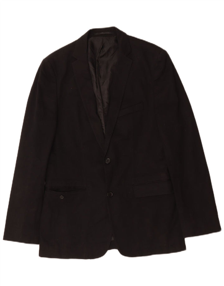 Zara Chaqueta Blazer De 2 Botones Para Hombre EU 50 Medium Viscosa Negra