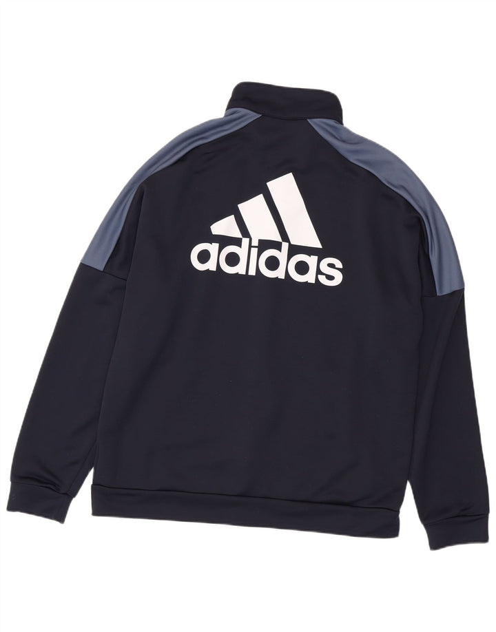 ADIDAS Chaqueta superior de chándal con gráfico para hombre XL Azul marino Colorblock