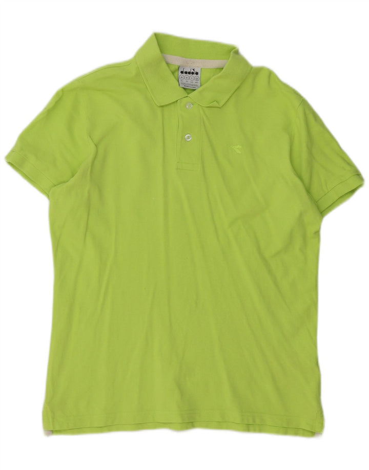 Polo Diadora Hombre Algodón Verde Medio