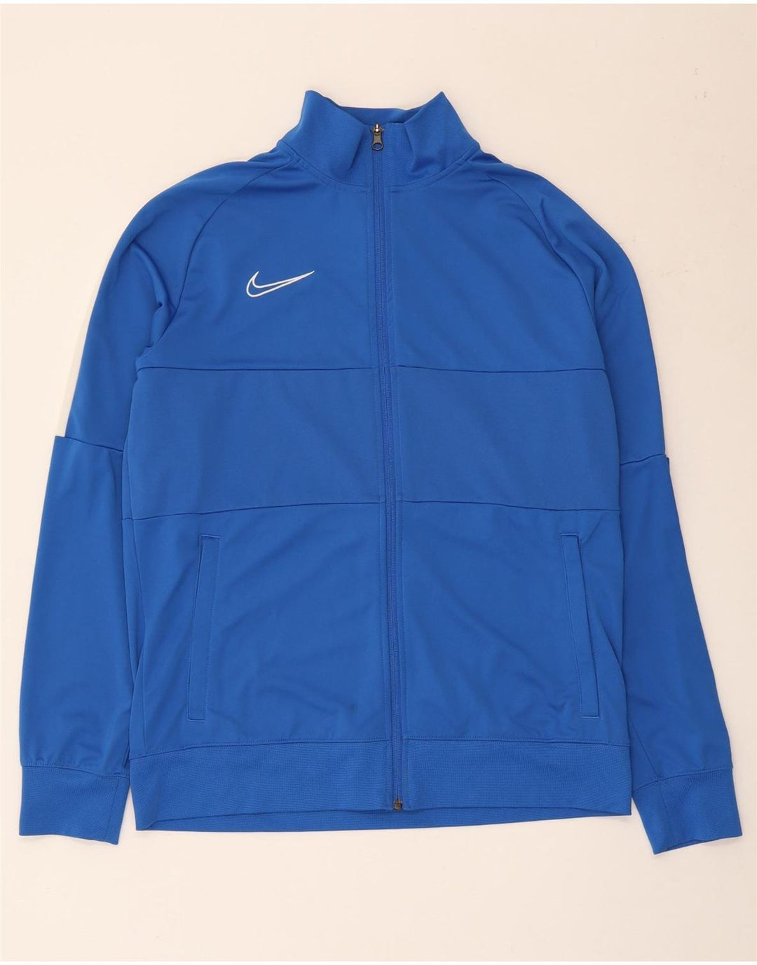 Nike Hombre Dri Fit Chándal Top Chaqueta Grande Azul Colorblock Poliéster