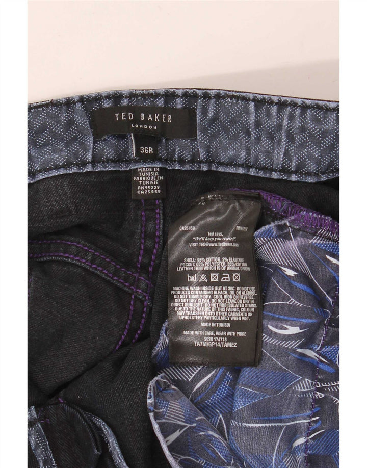 Vaqueros ajustados para hombre de Ted Baker W36 L32 Algodón azul marino