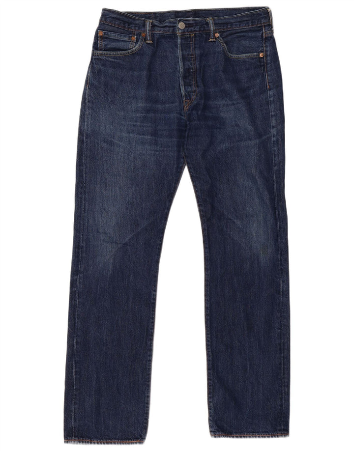 LEVI'S Vaqueros rectos 501 para hombre W34 L34 Azul