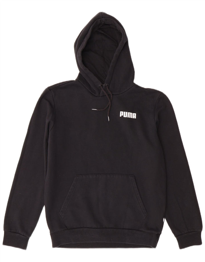 PUMA Jersey con capucha para hombre pequeño de algodón negro