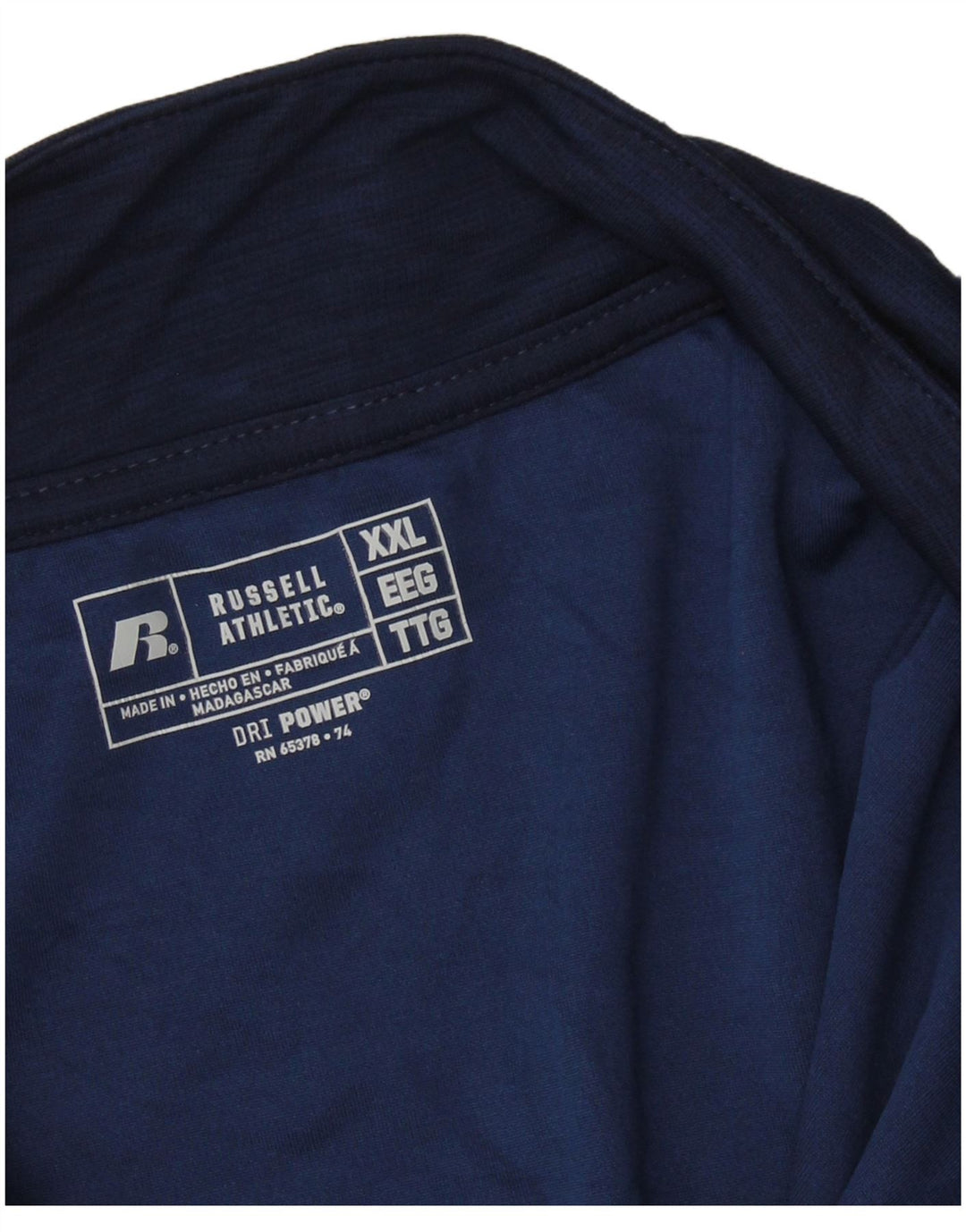 RUSSELL ATHLETIC Chándal Dri-Power para hombre, talla 2XL, azul marino