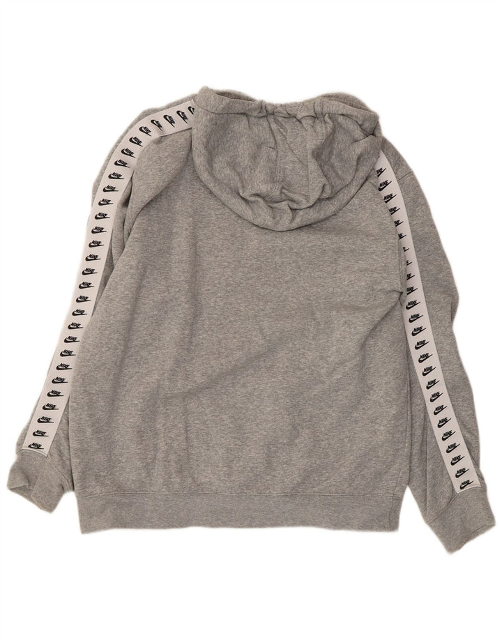 Nike Hombre Sudadera Con Capucha Gráfica Jersey De Algodón Gris Medio
