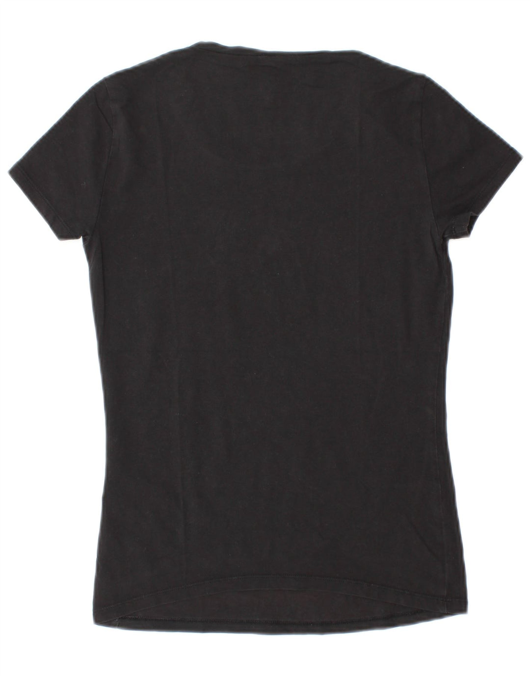 Armani Jeans Camiseta gráfica para mujer Top EU 38 Mediano Negro Algodón