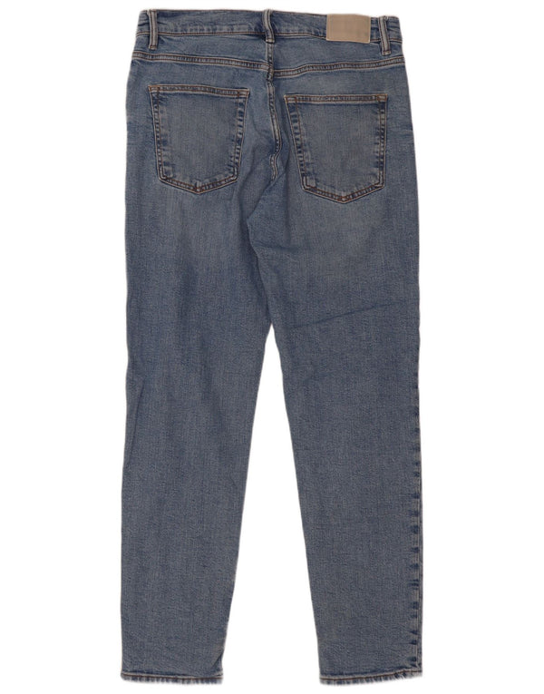 Zara Mens Slim Jeans EU 42 Large W32 L31 Algodón Azul