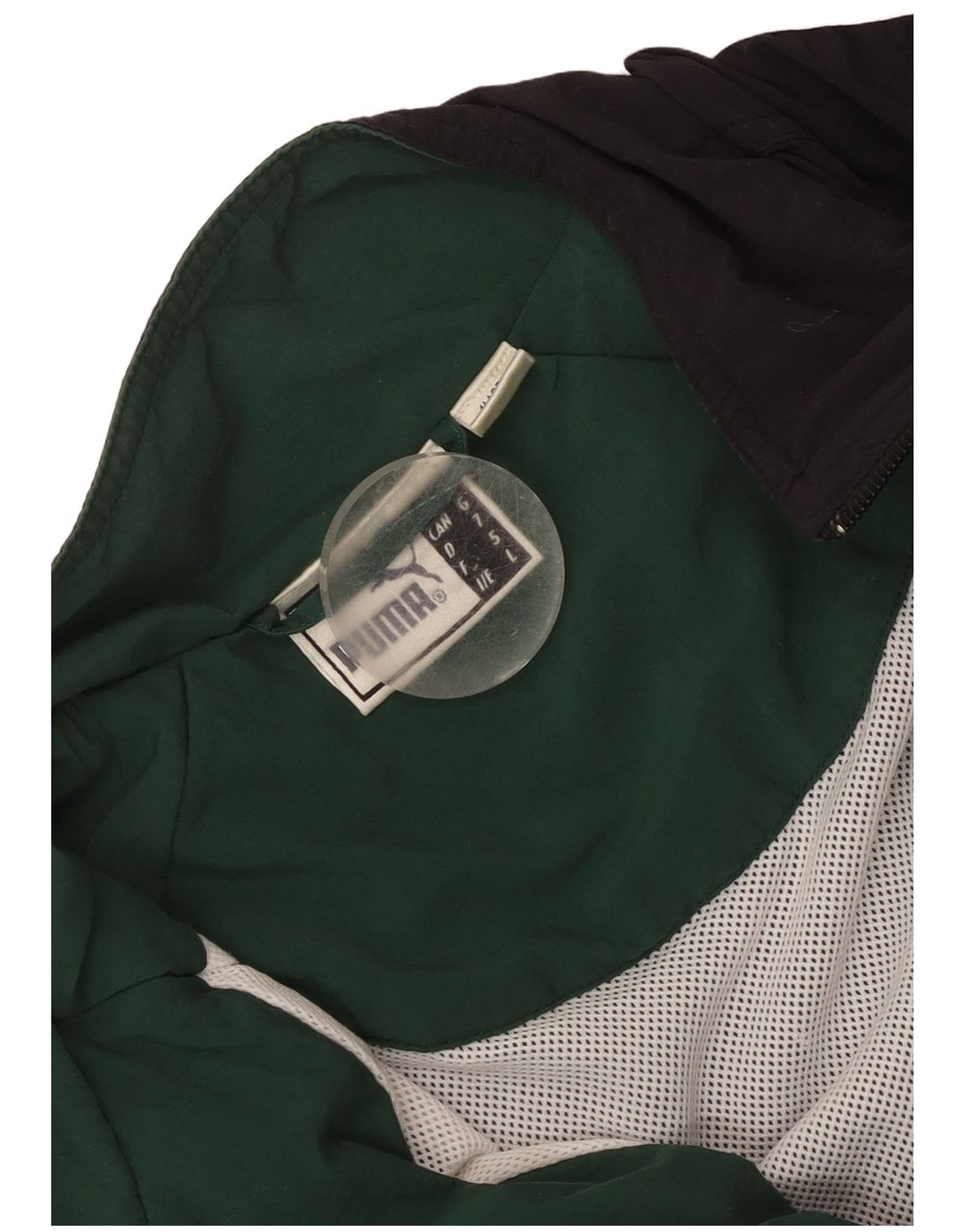 Puma Hombre Chándal Top Chaqueta Grande Negro Colorblock Poliéster