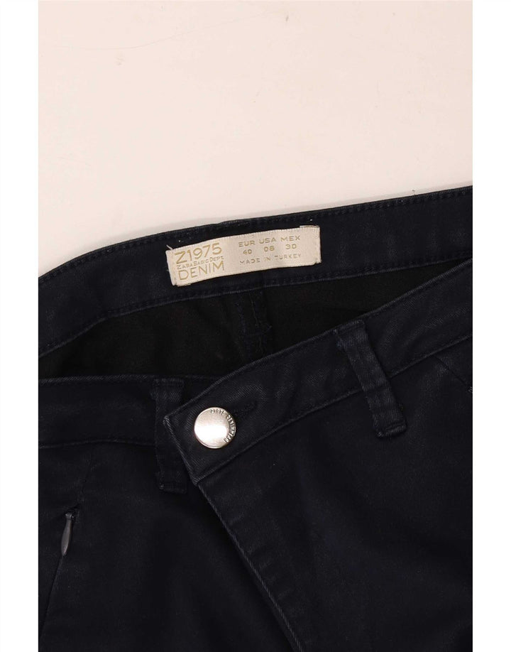 Zara Mujer Vaqueros Slim EU 40 Medium W30 L28 Azul Marino