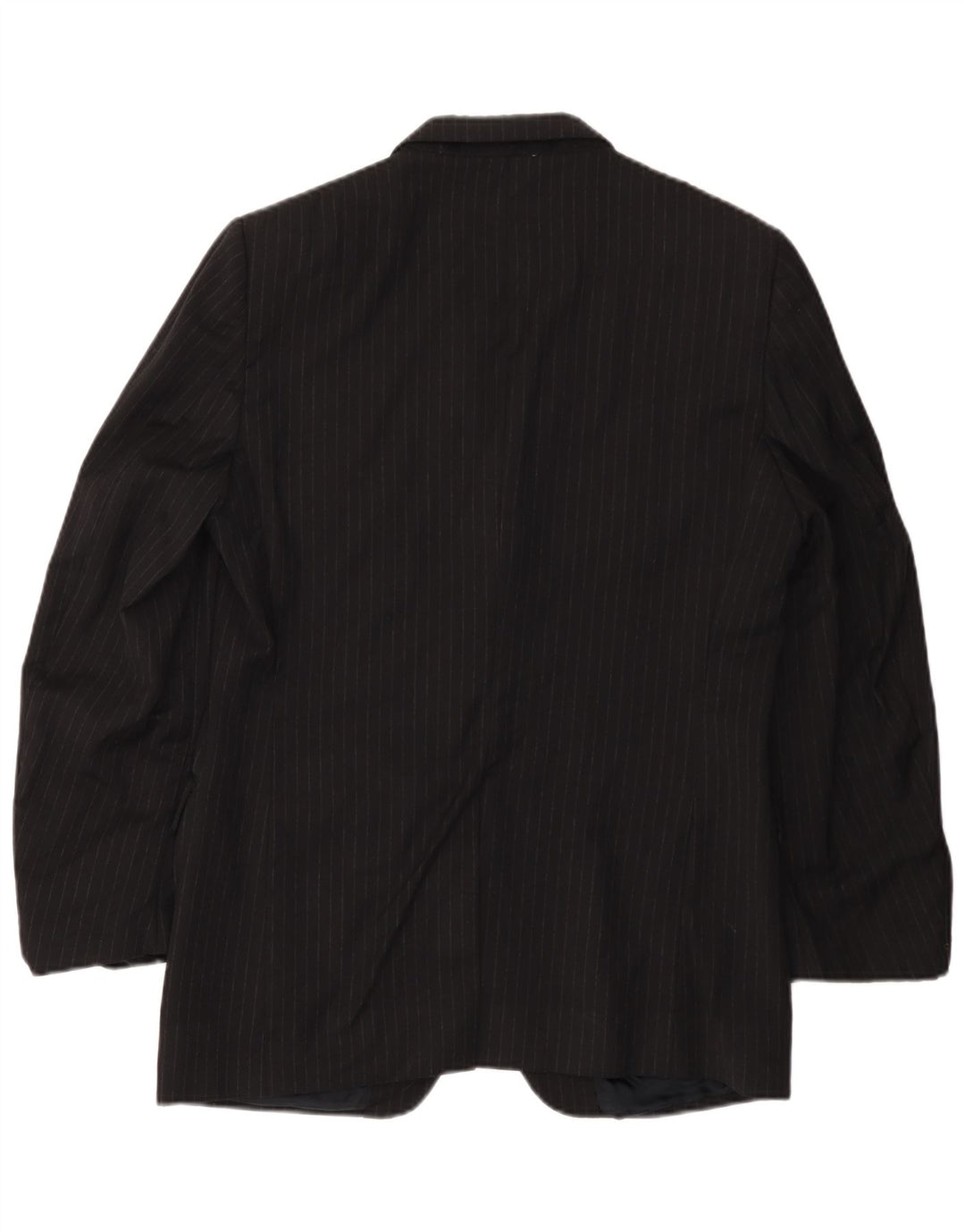Gianfranco Ferre Chaqueta tipo blazer de 3 botones para hombre IT 48 Mediana negra a rayas