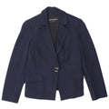 Emporio Armani Chaqueta tipo blazer con 1 botón para mujer UK 10 Small Azul marino
