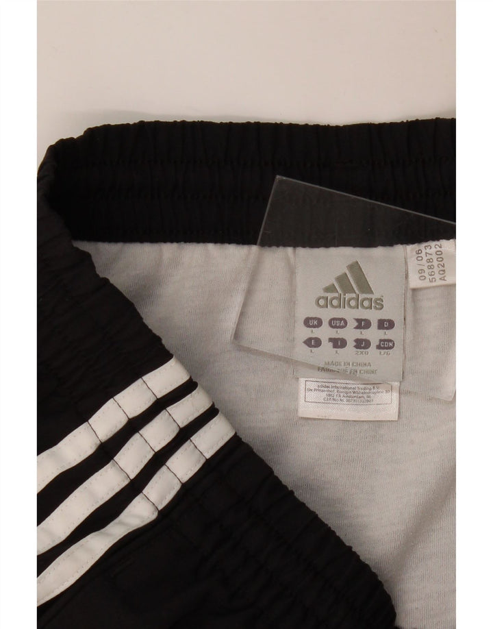 ADIDAS Pantalones cortos deportivos para hombre Grande Poliéster negro