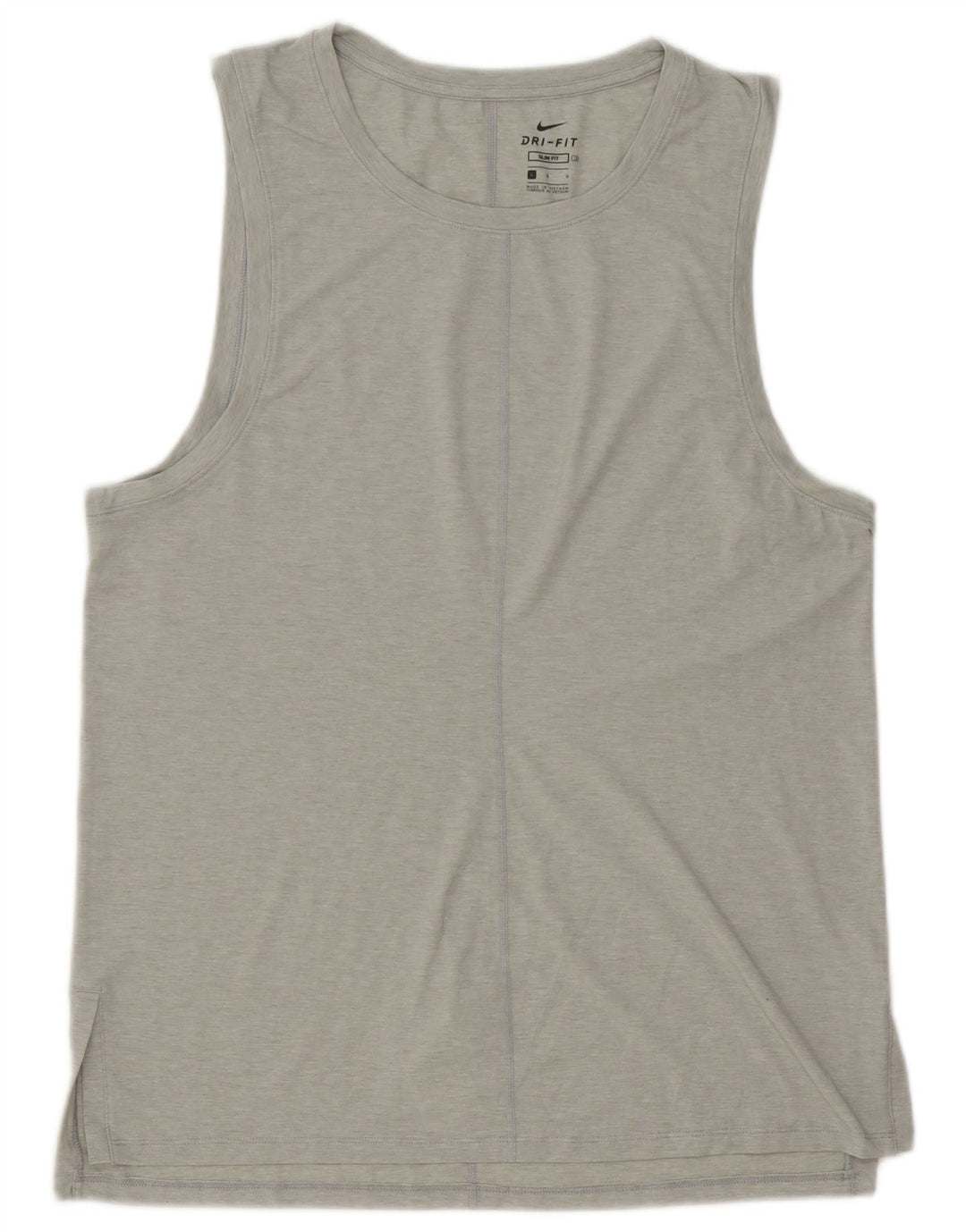 Nike Hombre Dri Fit Slim Chaleco Top Grande Gris Poliéster
