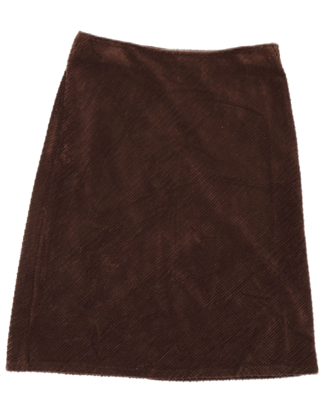 Sisley Mujer Falda De Pana W28 Marrón Medio