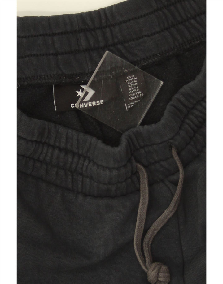 Converse Mujer Chándal Pantalones Joggers UK 12 Mediano Negro Algodón