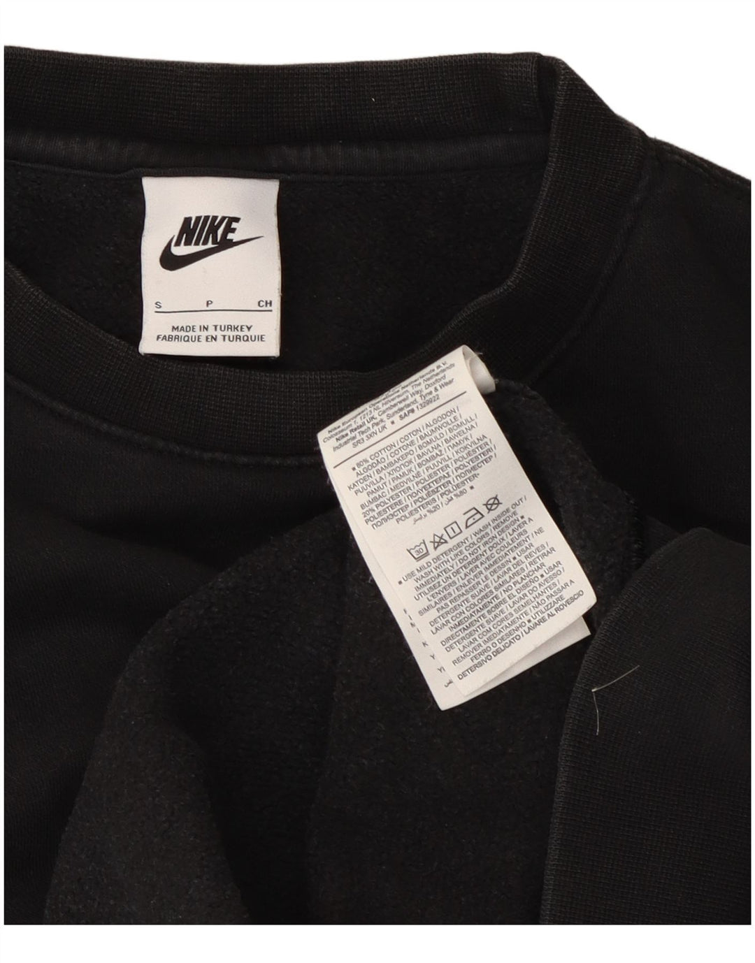 Nike Hombre Sudadera Jumper Small Negro Algodón