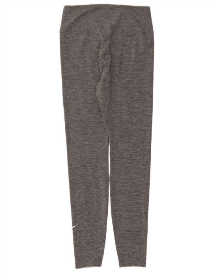 Nike - Leggings Dri Fit para mujer (talla 8), poliéster moteado gris pequeño