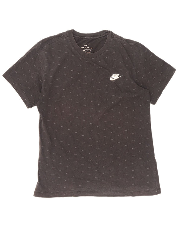 Nike - Camiseta gráfica para hombre, talla pequeña, algodón negro