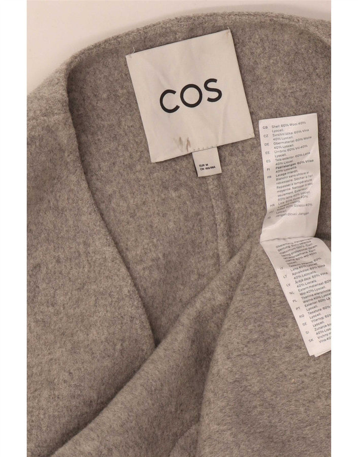 Chaleco largo extragrande para mujer Cos UK 14 Lana gris medio
