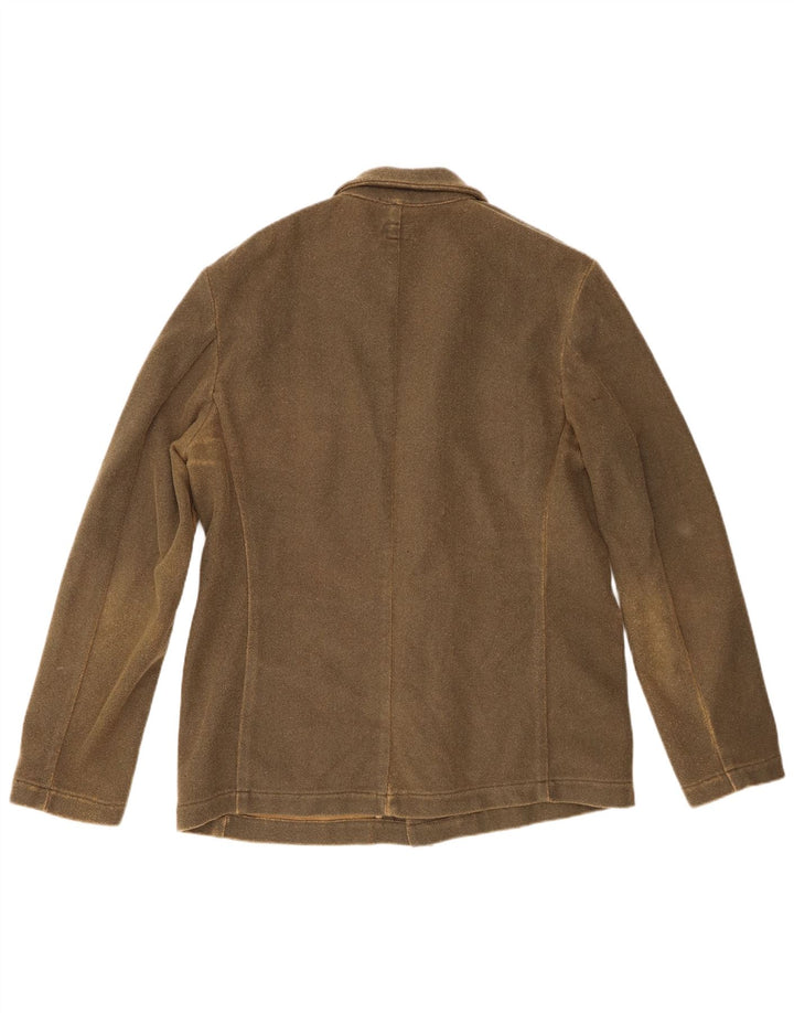 Calvin Klein Chaqueta tipo blazer de 3 botones para hombre UK 44 2XL Poliéster caqui