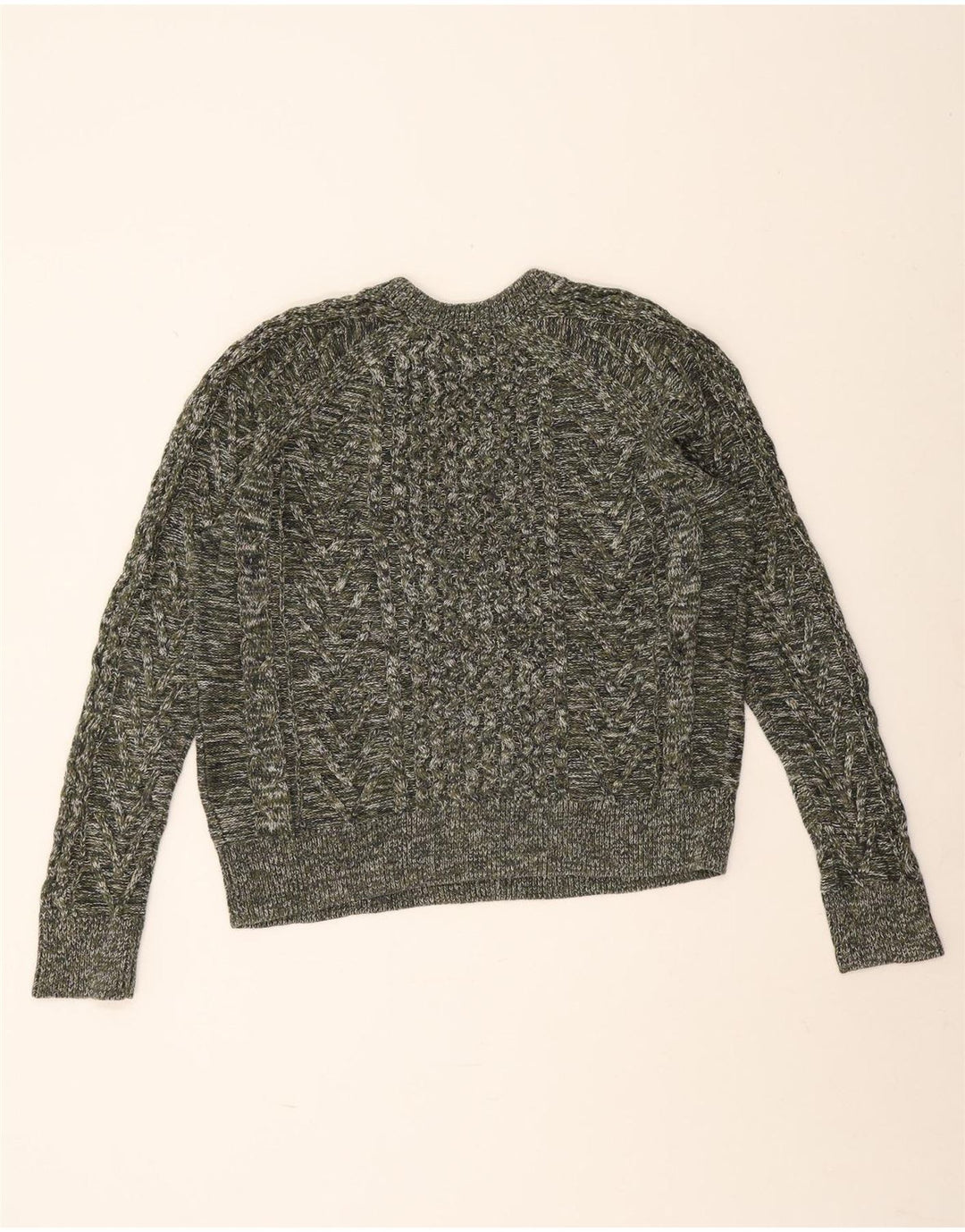 Gap Suéter tipo jersey de gran tamaño con cuello redondo para mujer UK 46 Grande gris moteado