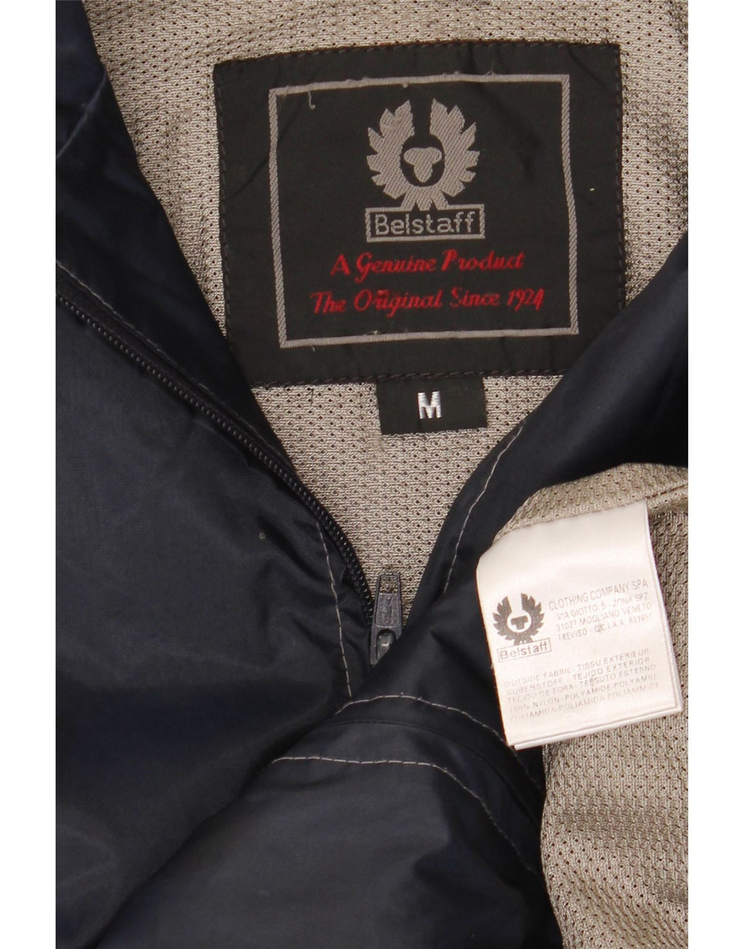 Belstaff Chaqueta Bomber para Mujer UK 14 Medium Azul Marino Nylon