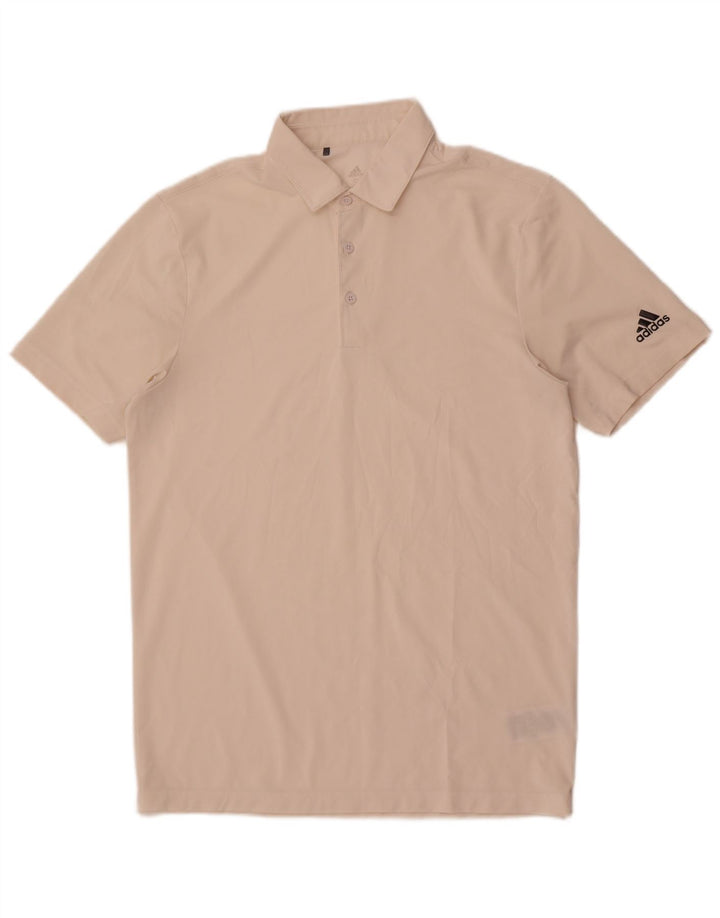 Adidas Polo Primegreen para hombre pequeño poliéster blanco