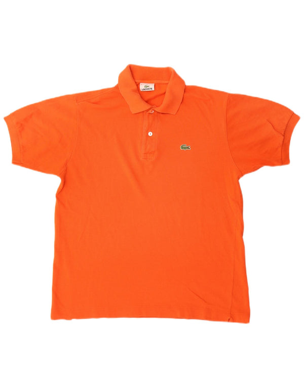 Polo Lacoste para hombre talla 4 mediano algodón naranja