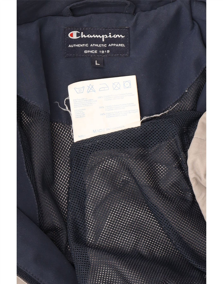 CHAMPION Chaqueta superior de chándal para hombre Poliéster gris grande