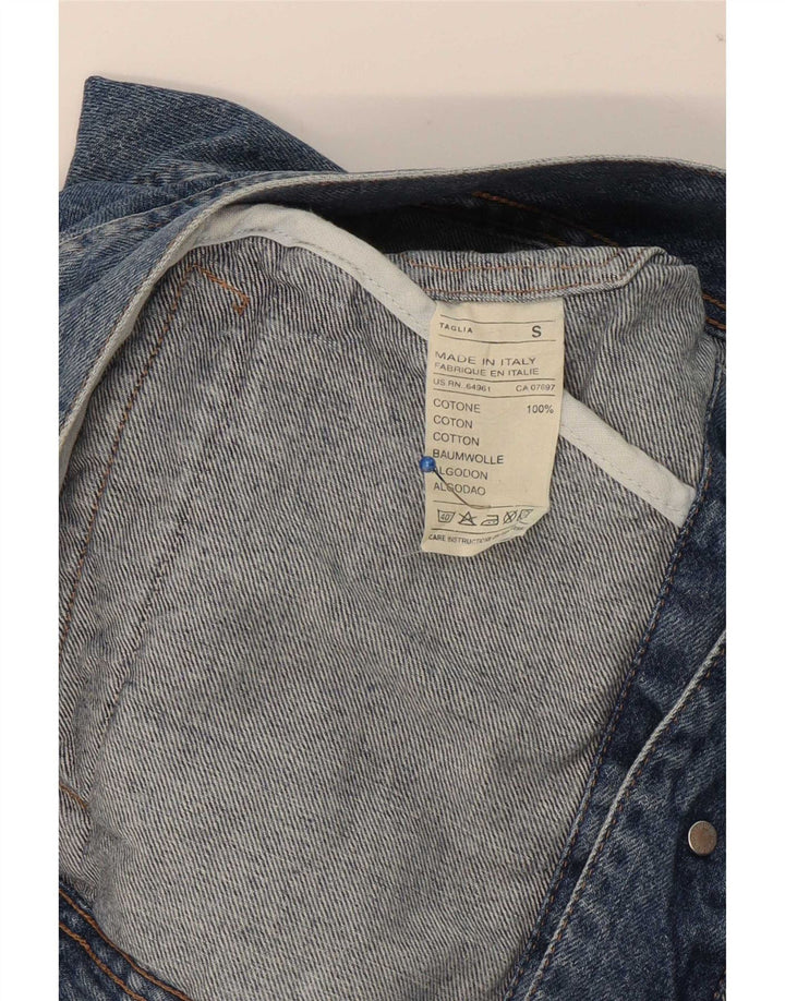 Sisley Chaqueta vaquera para hombre UK 36 Small Azul Algodón
