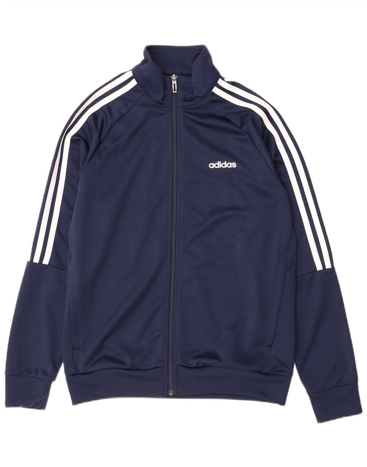 Adidas Chicos Climalite Chándal Top Chaqueta 13-14 Años Azul Marino Poliéster