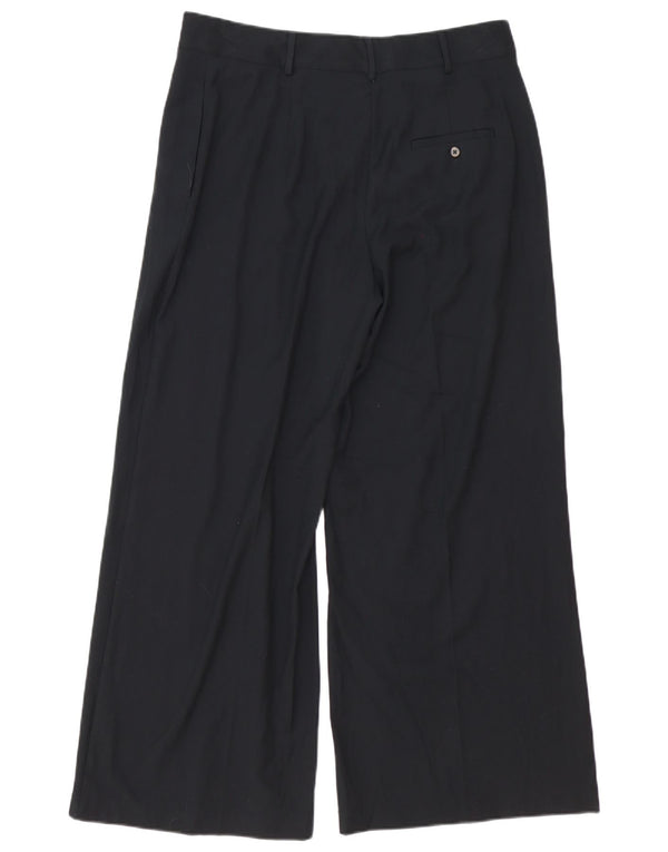 Marks & Spencer Pantalones chinos de pierna ancha para mujer UK 40 Large W32 L28 Negro
