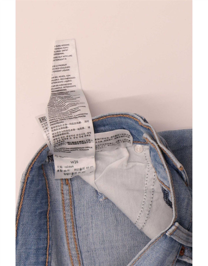 Levi's Shorts De Mezclilla Desgastados Para Mujer Pequeños W26 Algodón Azul