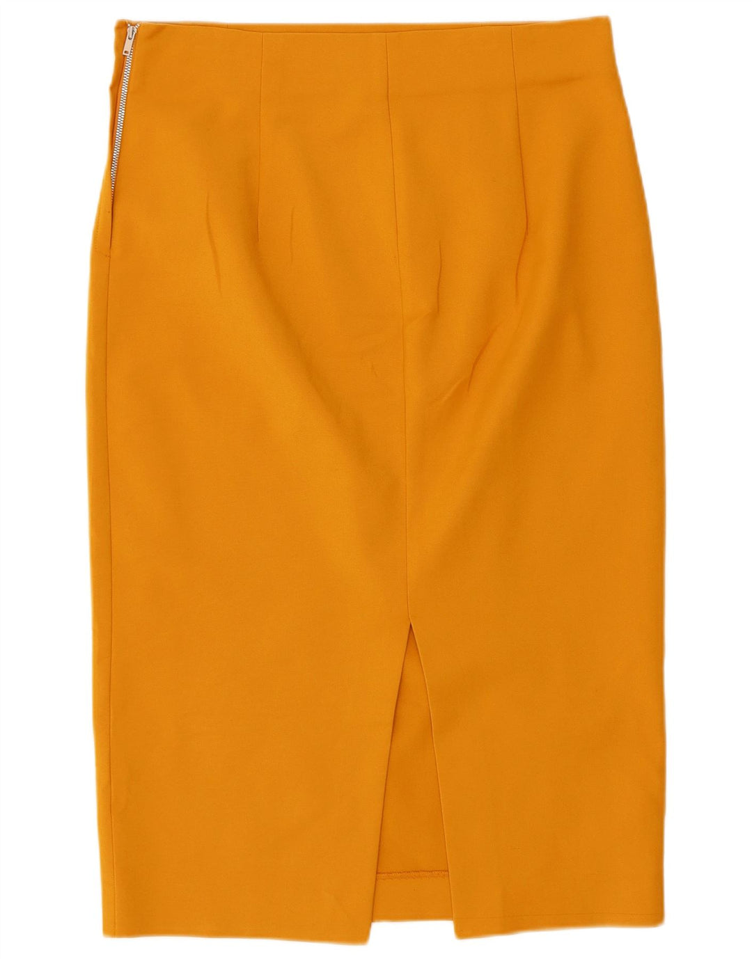 Zara Mujer Falda Lápiz Grande W30 Amarillo