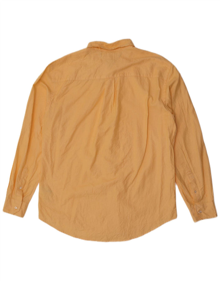 Tommy Hilfiger Camisa Custom Fit para Hombre XL Amarillo