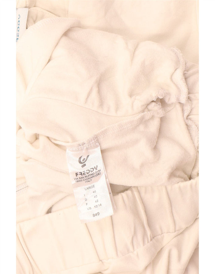 Freddy Chaqueta de chándal para mujer IT 46 Large White Colourblock Cotton